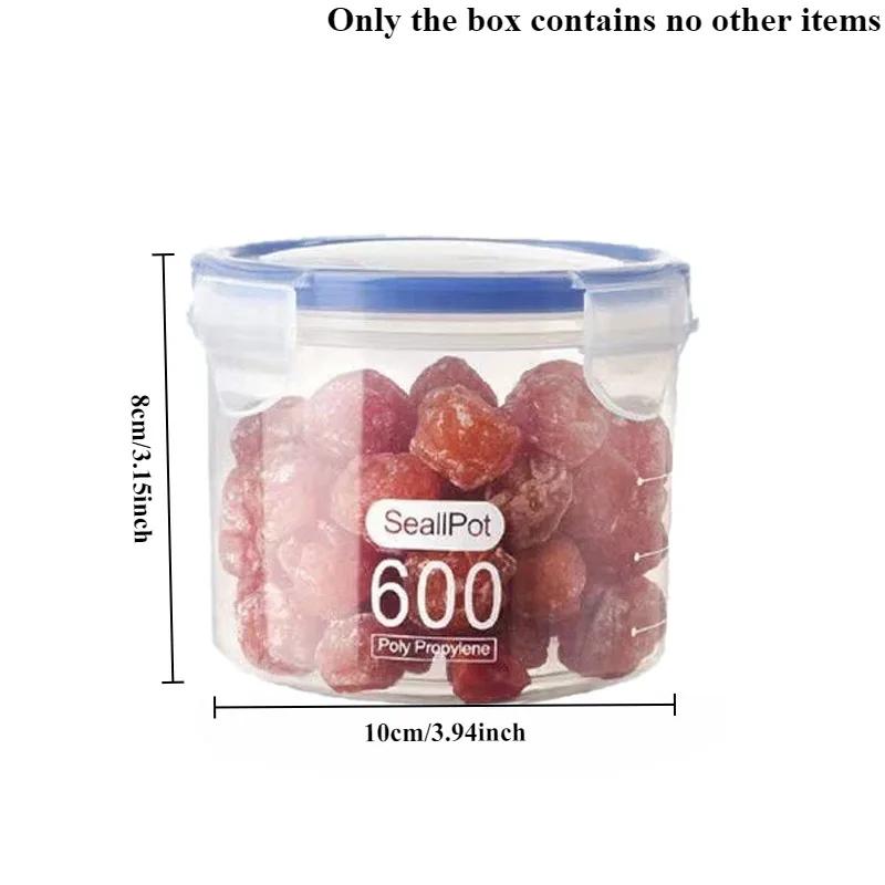 Sealed Kitchen Food Storage Canisters Transparent Large Capacity Grain Fresh Preservation Box Moisture-proof Storage Boxseal Pot