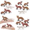 Realistisches PVC-Waldtier-Fuchs-Modellset mit fünf entzückenden statischen Figuren
