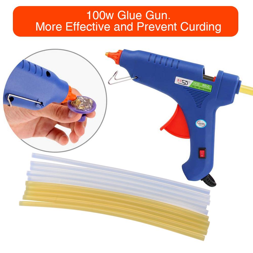 44pcs Car Dent Repair Tool Paintless Dent Glue Puller Kit Golden Paint Dent Damage Free Sheet Metal Painting Set Dent Remover