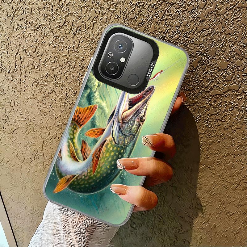 Carp Fish Fishing Rod Shockproof Phone Case for Xiaomi Poco X7 X6 X5 X3 Pro F7 Ultra M8 Redmi 15C 15 14C 13C 12C 10C 13 12 10