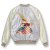 Taylor Toyo Souvenir Jacket Sukajan Lot Late 1940s Style Acetate Souvenir Jacket 190 Silver L No. TT15390-190 / “EAGLE” × “JAPAN MAP”