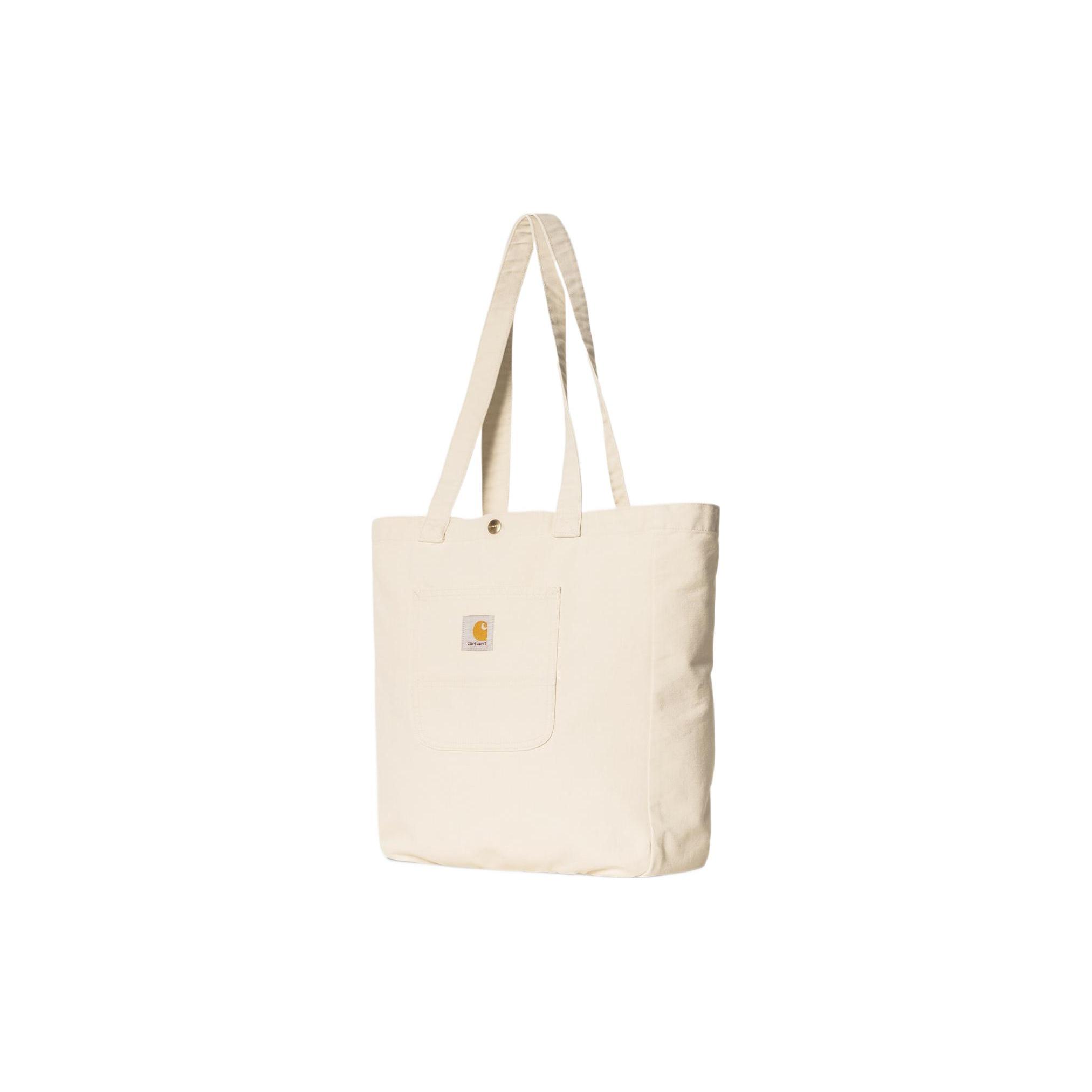 

New Carhartt WIP Canvas With Cotton Canvas Bag, One Shoulder Handbag Regular Unisex White I031403-1NG-06 38.1*13.0*40.1CM