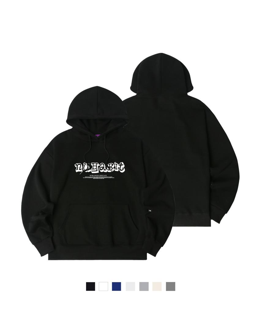 N/H Cartoon Logo Oversized Fleece-Lined Hoodie (Soh4-5Nh1307)