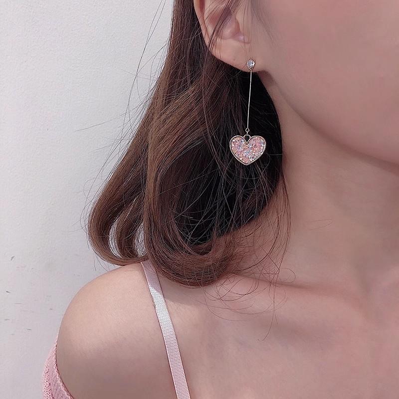 Brincos de Borla Pérola Sense Premium Agulha de Prata Celebridade Elegante Moda Brincos de Temperamento Brincos Longos de Diamante Flash de Luxo Leve Mulheres