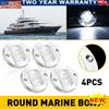 4X Round Marine Boat Stern Courtesy LED Lights Navigation Light Fit Cabin