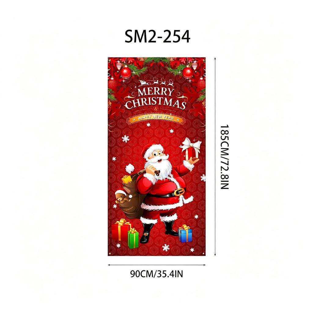 Santa Claus Christmas Hanging Cloth Background Decoration