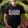 Camisetas Engraçadas 'A Lenda se Aposentou' para Homens Camisas de Manga Curta Camisetas Gráficas Engraçadas para Aposentadoria Moda Casual Camisetas Masculinas Presente