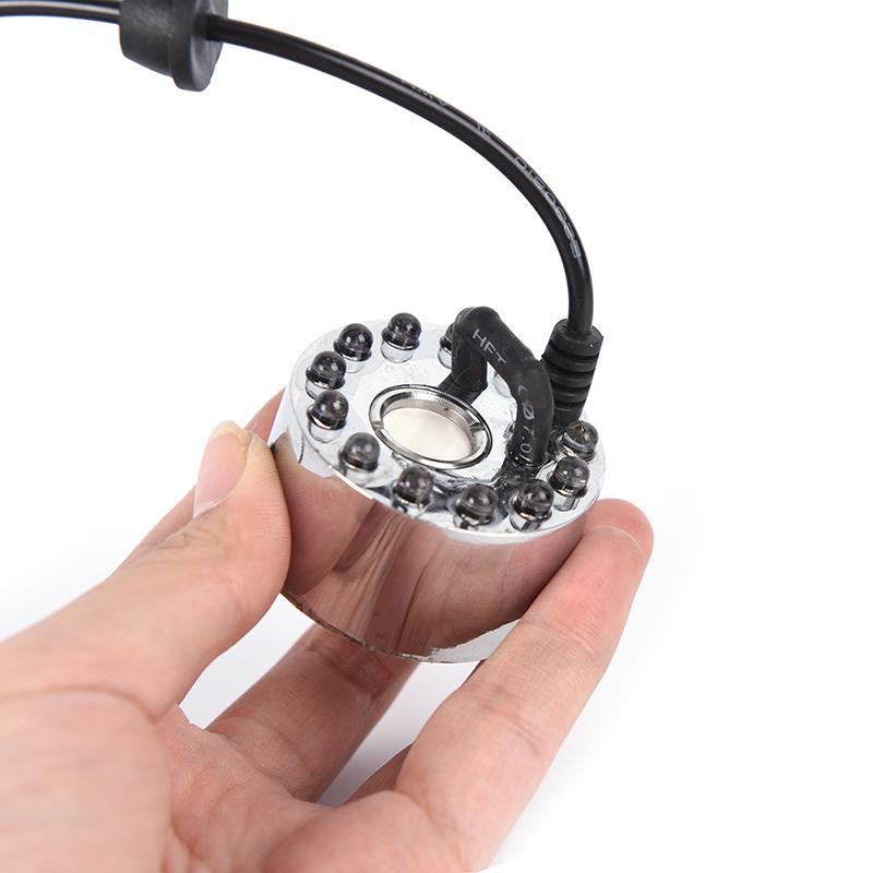 12 LED Ultrasonik Sis Yapıcı Sisleyici Su Çeşmesi Gölet Atomizörü Nemlendirici