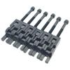 TIGRE BLANC Saddle Set Electric Guitar Bridge Universal Floyd Rose 1st To 6th String String Break Prevention Set of 6 Black