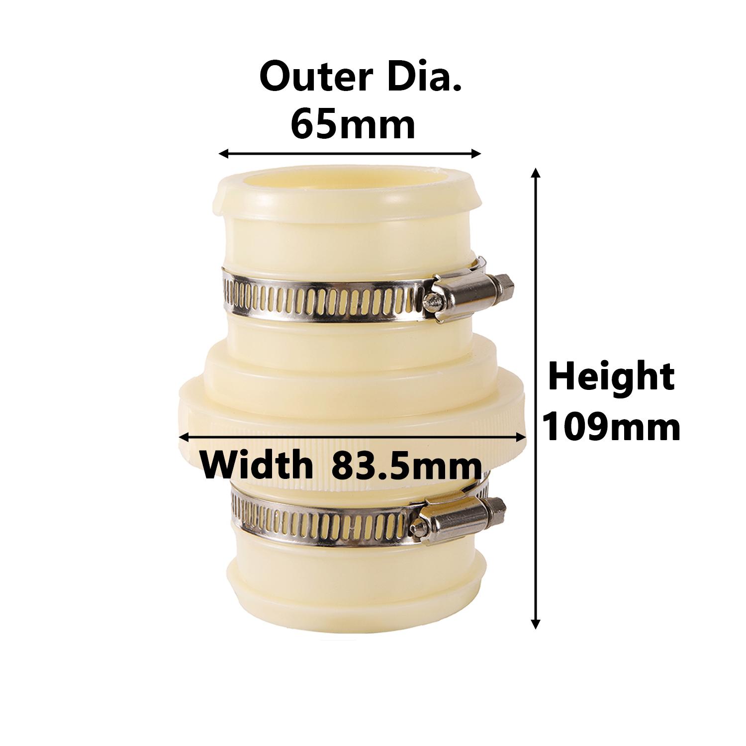 

2.5 3 Band Pipe Quick Connector With Clamp Garden Pipe Fire Hose Fast Docking Snap Joint Agriculture Orchard Irrigation Coupler