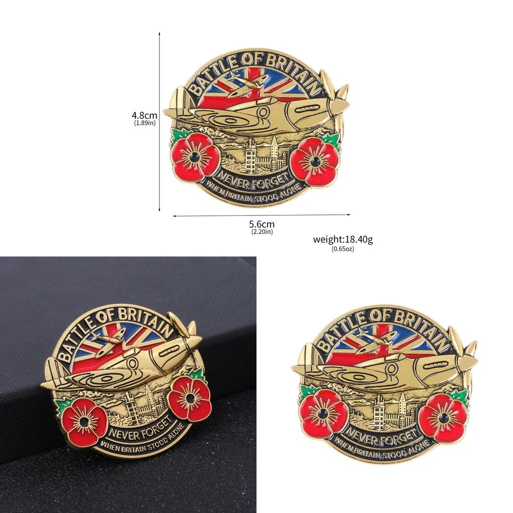 Battle Of Britain Commemorative Badge Alloy Letter Pin For Men Women Casual Wear
