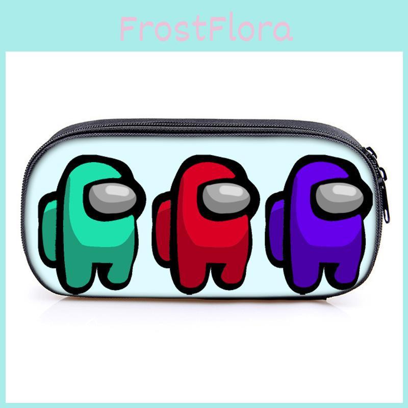 Among Us Game Characters Print Single Layer Stationery Storage Bag For Students