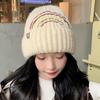 Woolen Hat for Women Warm and Versatile Rainbow Knitted Hat for Students  Outdoor Cold Proof Pullover Hat  Ear Protection Cold Hat for Men