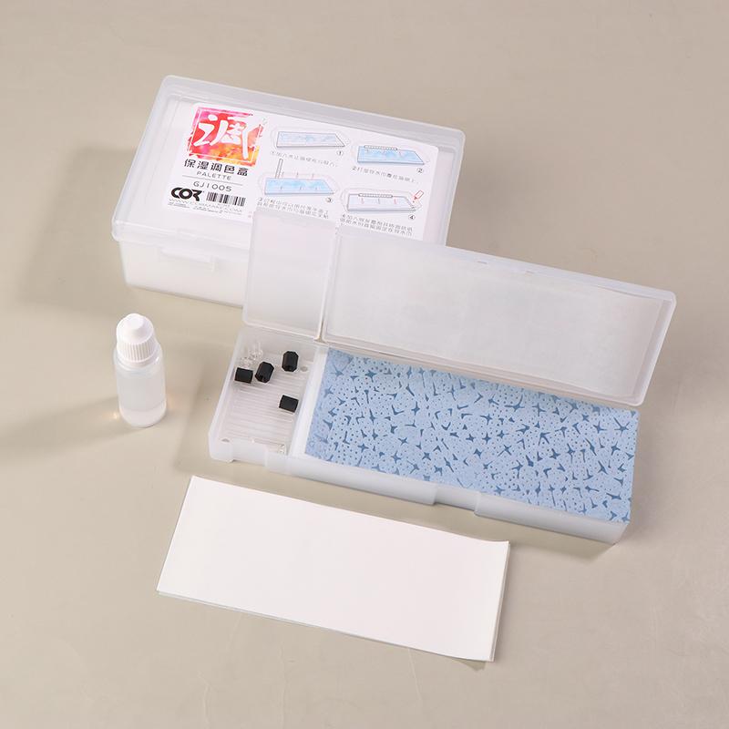 1Pc Portable Wet Palettes For Acrylic Painting Model Coloring Wet Tray Water-Based Paint Holder Keeps Wet Paint Modeling Tools