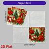 20pcs Disposable Napkins with Santa Claus, Christmas Tree Print for Wedding,Parties,and Daily Use for Thanksgiving Fall Christmas Table Decoration