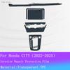 For Honda CITY -2025 Full set interior Film Car Gear Panel TPU Transparent Protection Navigation screen Anti-scratch Sticker