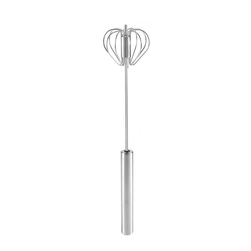 Rotary Stainless Steel Semi-automatic Rotary Egg Beater Hand-held Milk Beater Mixer Baking Tools Manually Dispatched