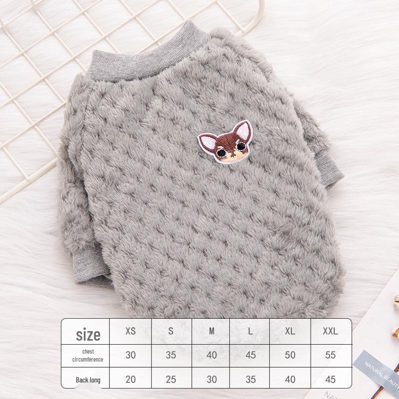Clearance: Autumn & Winter Lamb Wool Hoodie for Small Dogs & Cats – Plush, Warm, and Cozy