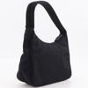 Prada Hobo Schultertasche MV515 Mini Handtasche schwarz Nylon Damen Gebraucht