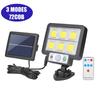 56LED/72/108/117COB Solar Split Wall Lamp 3-mode Outdoor Waterproof Motion Sensor Garden Emergency Street Lamp Remote Control Wall Lamp