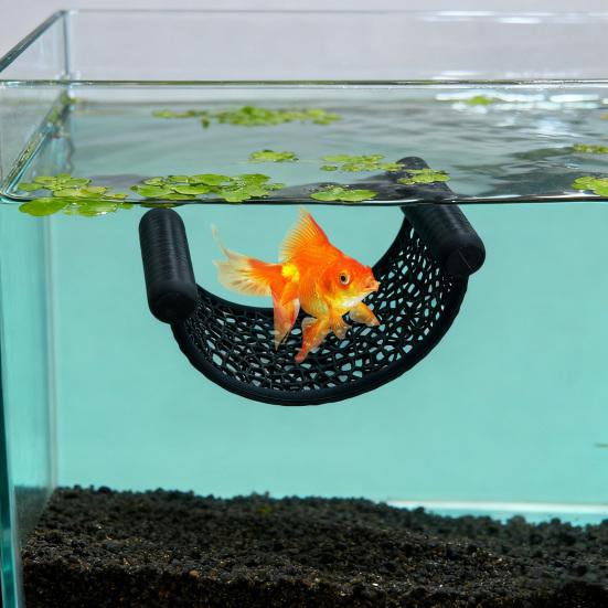 Betta Fish Hammock Floating Decor Betta Fish Tank Resting Hideout Floating Betta Bed for Small Aquariums And Nano Tanks
