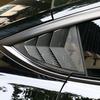 ABS Rear Car Window Shutter Cover for Tesla Model 3/Y 2017-2025 Carbon Fiber Stickers Triangle Decoration Modified Accessories
