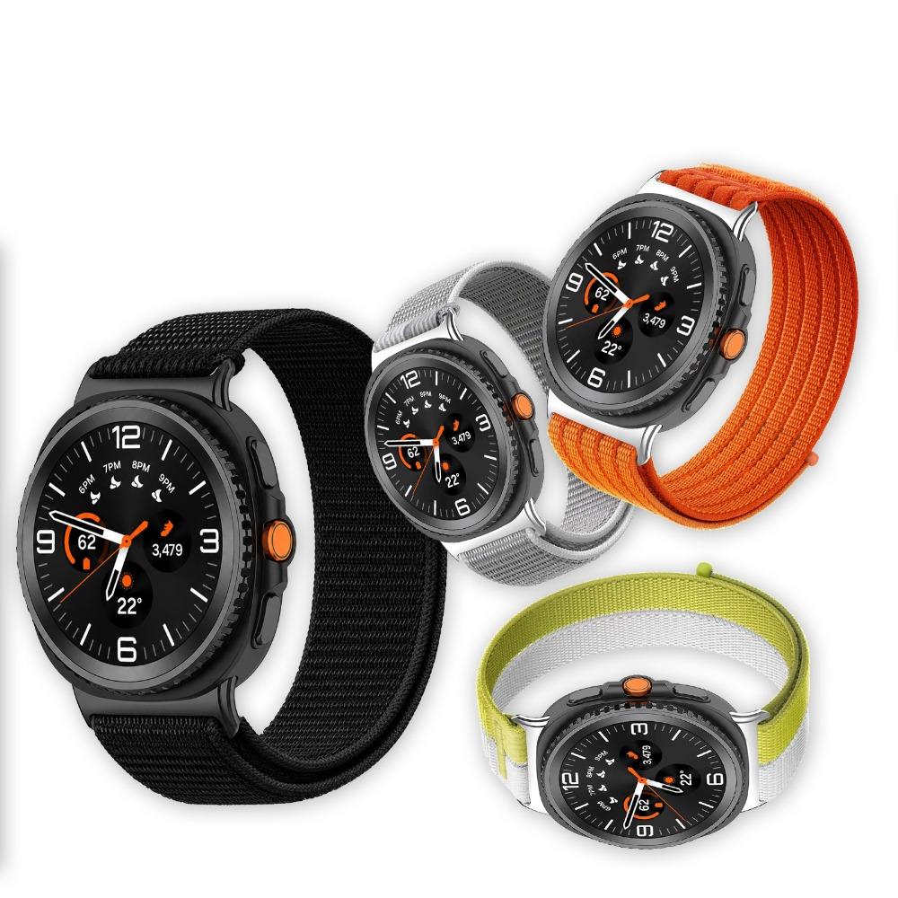 New Nylon Woven Band For Samsung Galaxy Watch 9/8 40mm 44mm Velcro Sport Watch Strap for Samsung Galaxy Watch 8 Classic 46mm Strap