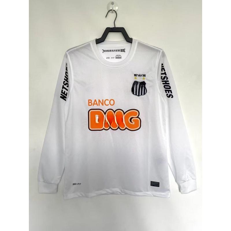 1213 Santos jersey, long-sleeved home court No. 11, M er football jersey retro one-piece delivery S