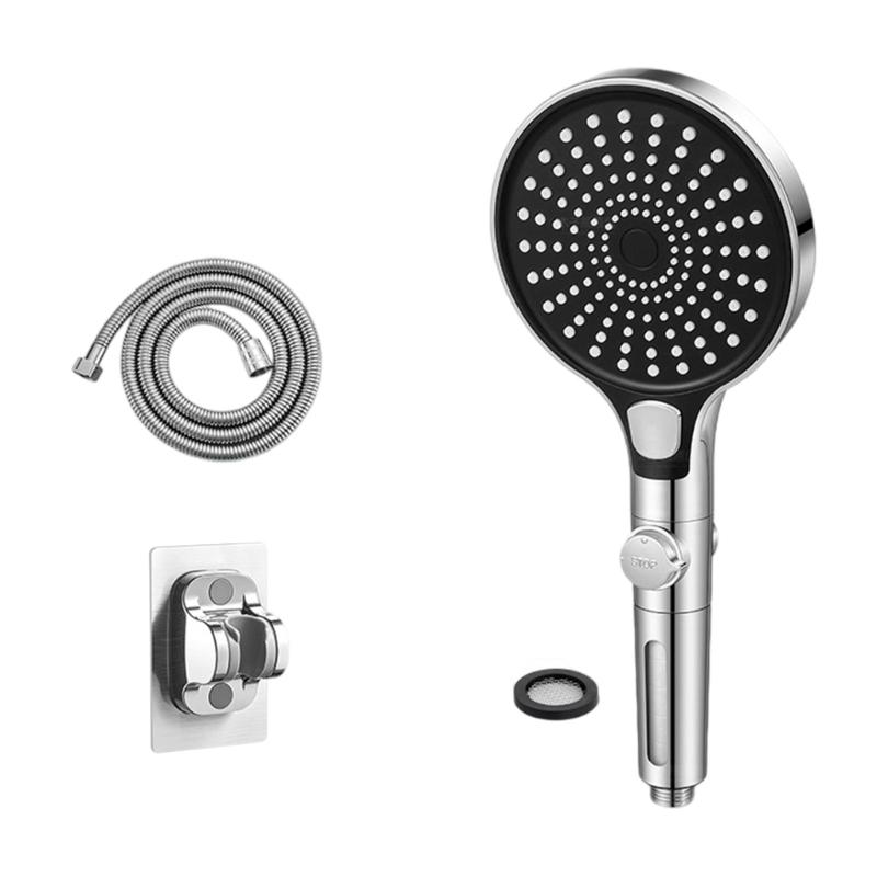 ABS Handheld Shower Head With Triple Sprays Function 130mm Coverage Area Water Filter Systems Bathroom Essential
