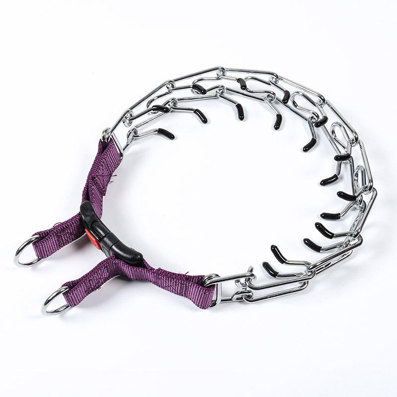 Avtagbar Metallhundträningshalsband med Järnspänne