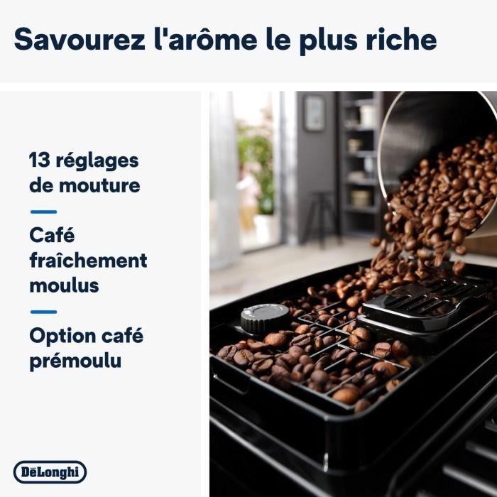 Machine à Café Grain - DE'LONGHI - Magnifica Start ECAM220.60.B - LatteCrema - 15 bar - 1450W