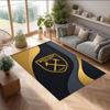 Tappeto in Velluto di Cristallo con Stampa del West Ham United Football, Comodo Assorbente d'Acqua Antiscivolo Tappeto per Pavimenti Interni