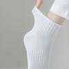 5 Paar Damen weiße Socken aus Baumwolle, rutschfeste Sportsocken, Y2k, Harajuku, Lolita, kurze Socken, Set