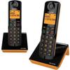 TELEPHONY, Telephones, Cordless Phone, Alcatel S280 Duo Ewe Black/orange Wireless Features Yes Hands-free Yes