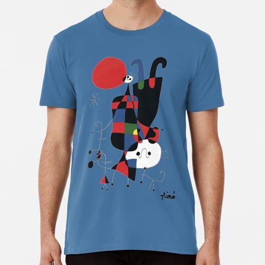 

Joan Miró Abstract Surrealism Figures And Dog In Front Of Sun S-5XL USA T-Shirt 4XL