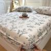 100% Cotton Fitted Sheet Protector Mattress Anti-Slip Bed Cover Modern Minimalist Style 90x190cm To 200x220cm