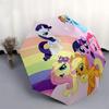 1pc My Little Pony Automatic Folding Umbrella Portable 3-Fold Design with 8-Bone Iron Frame, Outdoor for Fans, Travelers, Everyday Use, Gift for Enthu