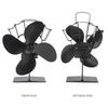 Fireplace Heat Powered Fan Converts Heat to Warm Air Circulation Suitable for Wood Fireplaces Quiet and Efficient
