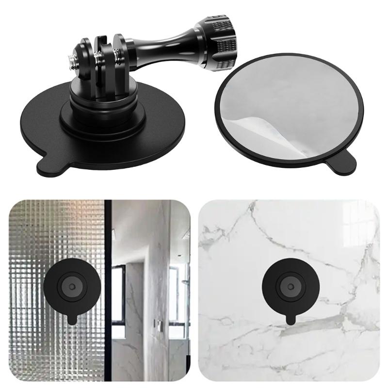 Heavy Duty Aluminum Alloy Sports Camera Suction Cup Holder Adjustable 3 Slot Mount For Accessories