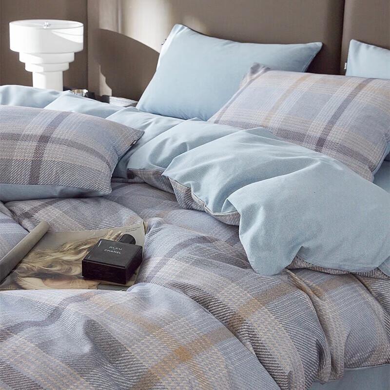 

Комплект постельного белья Duoxihuan из чистого хлопка с начесом, 4 предмета