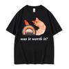 I Eat Cement Funny Meme Cat Print T-Shirt Unisex Y2K Gothic Round T-shirt Print Crew Neck Lightweight Casual T Shirt