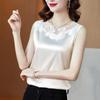 Women's Summer Vest Bottoming Shirt Lace Large Size All-match Short-sleeved Top