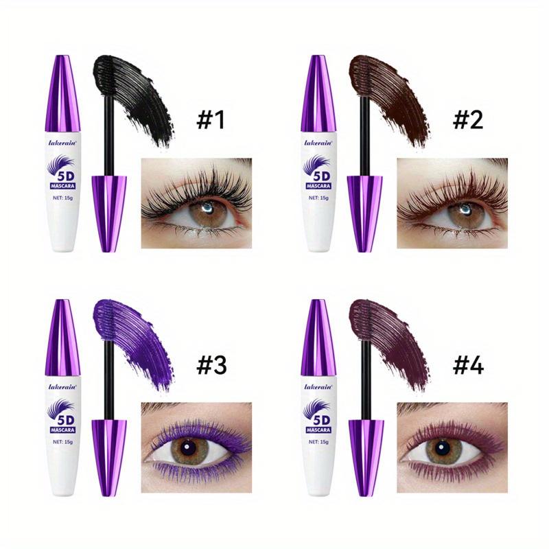 5D Waterproof Colored Mascara - Volumizing, Lengthening, Smudge-Proof, Vibrant Colors Black Mascara Waterproof Mascara Eye Makup