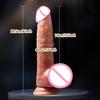2024 New 2 IN 1 Sliding Foreskin Dildo Ejaculating Realistic Penis Spray Water Dick with Suction Cup Sex Toys for Women Couples