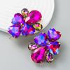 Women's Geometric Earrings Alloy Loving Glass Crystal High Quality Stud Earrings