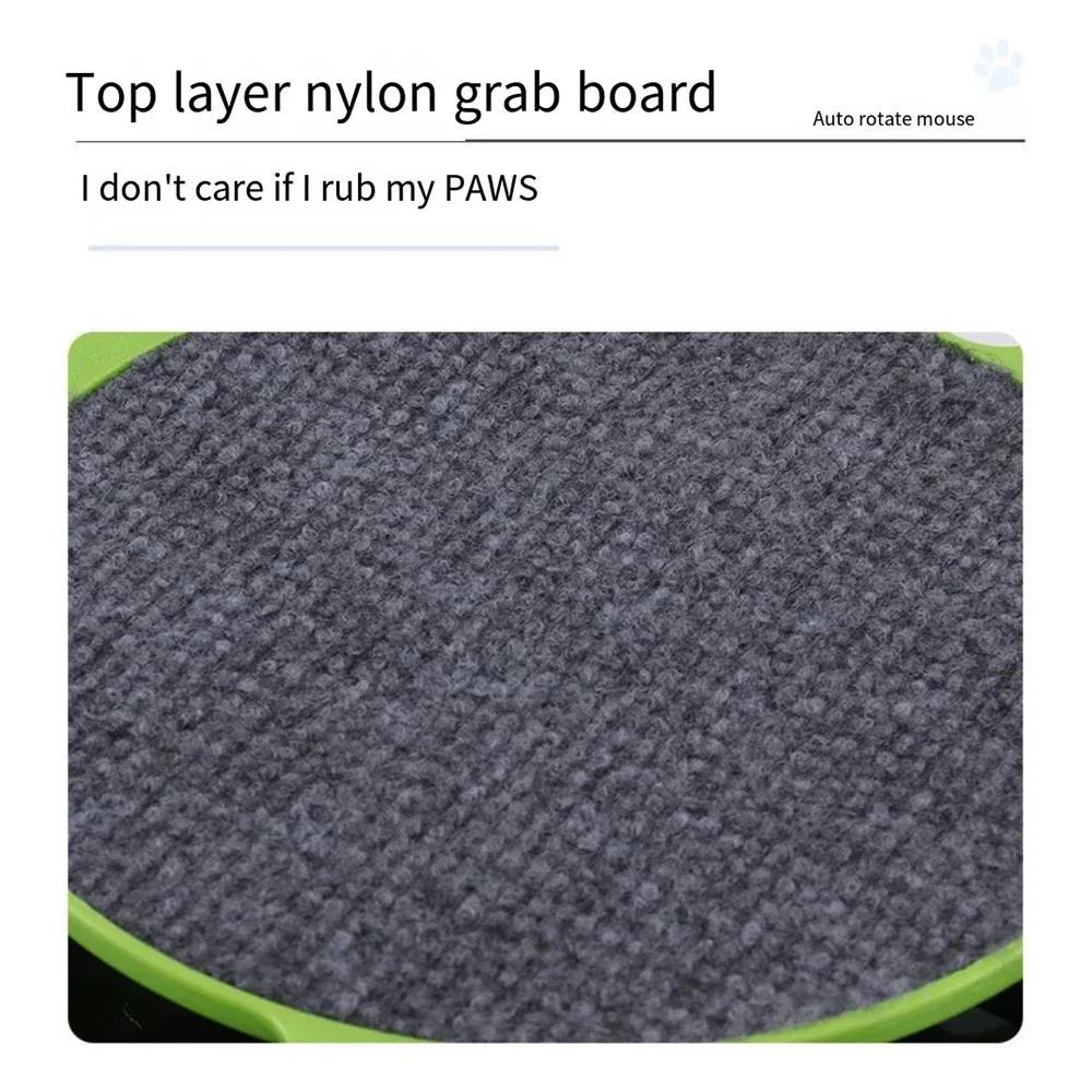 Katzenspielzeug, interaktives Kratzspielzeug für Katzen mit Kratzbrett und laufender Maus ohne Batterien, geeignet für Katzen jeden Alters