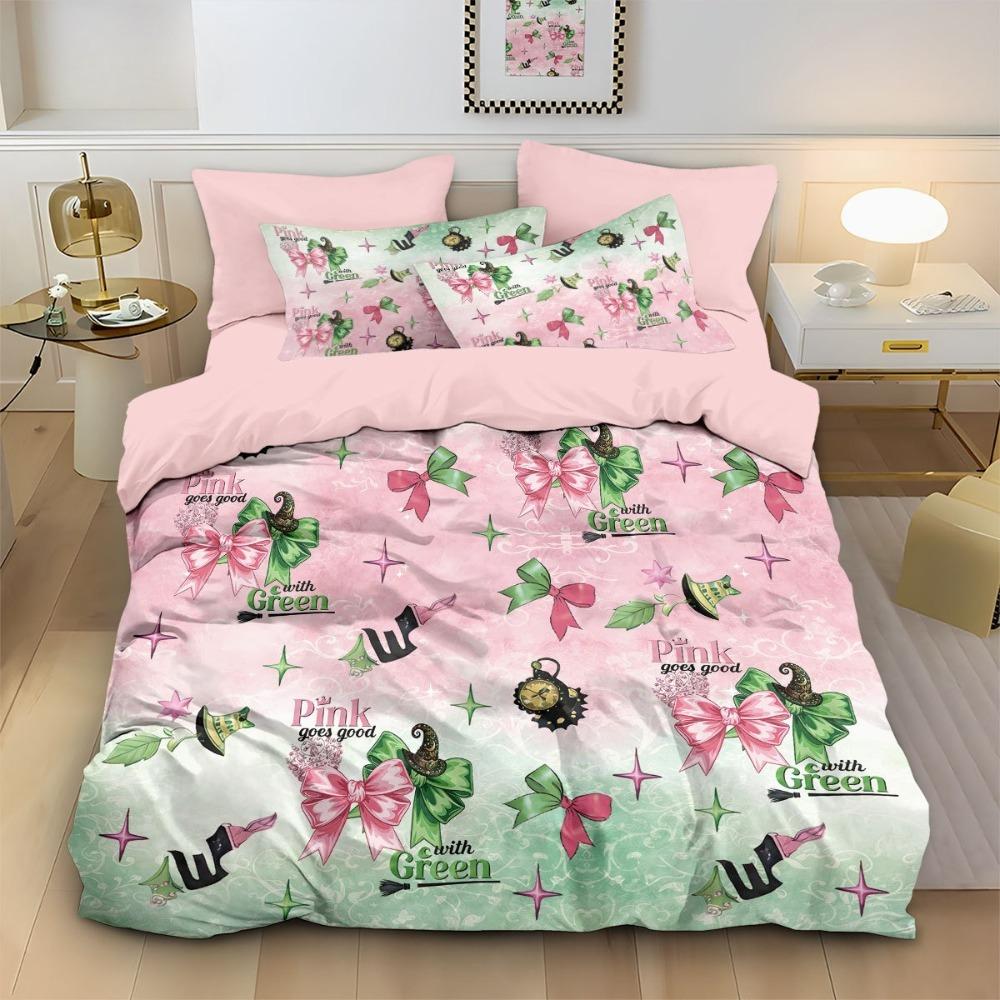 Magical Witch Duvet Cover pillowcase Bedding Bedroom Decoration Children Gift adult Single Double bed Large SizeZip Duvet Cover