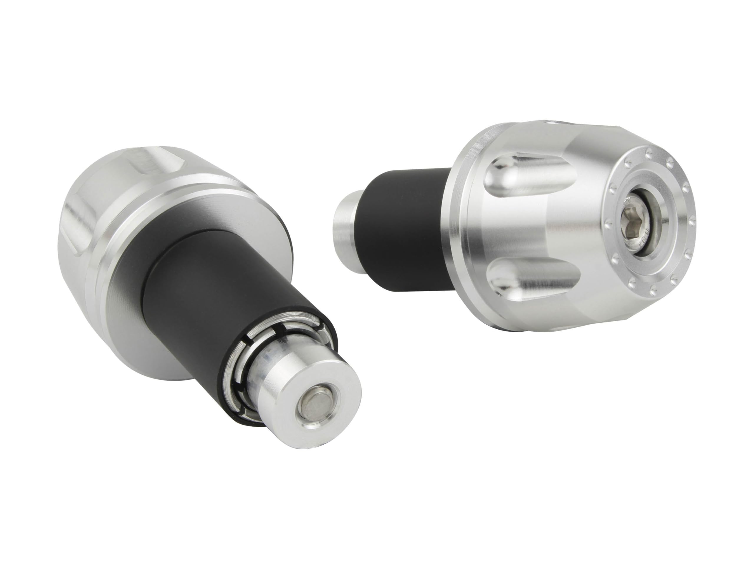 

POSH 032177-03 Motorcycle Goods Handlebar End Universal Revolver End (Outer Diameter 1.1 inches (29.5 серебряный