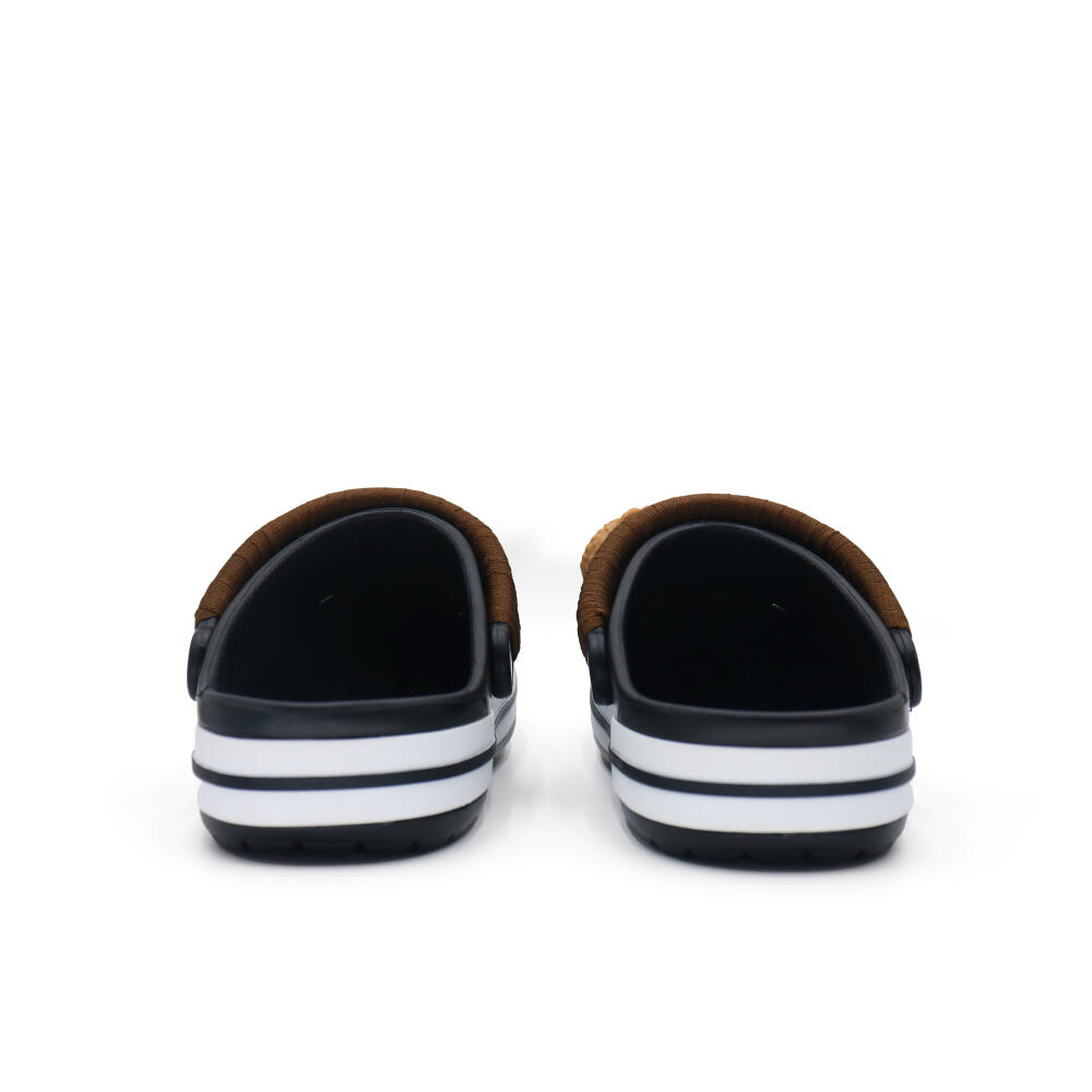 Crocs Bayaband EVA GREAT WALK Xiongtu Coffee Cloth Vibe Style Comfortable and Versatile Hole Shoes Unisex Same Black.