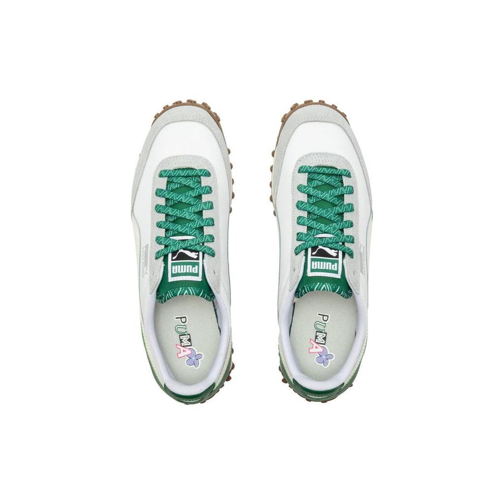 Puma Fast Rider Dream Fabric Leather Nylon Casual Versatile Low-Top Lifestyle Shoes Unisex Sneaker White Gray Green 393993-02